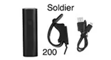 200 SJ EOS-200 Фонарик на руль металл USB черный