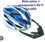 Вело шлем с козырьком S 46-11 SOLDIER